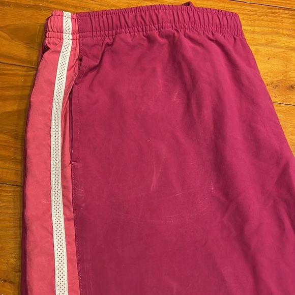 XL Nike pink white side stripe 4-pocket split ankle athletic track jogger pants - Picture 6 of 14
